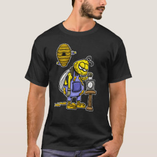 Biodlare Honeybee efter biodling T Shirt