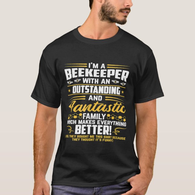 Biodlare Manar biodling Apiarist Honungsbin T Shirt (Framsida)