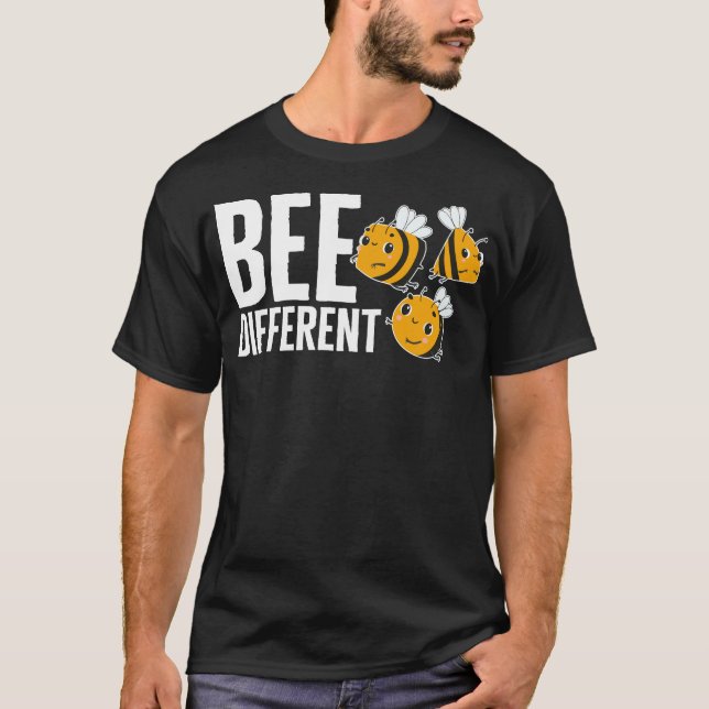 Biodlare Shirt, Bee Different Tee, Gift for Bee T Shirt (Framsida)