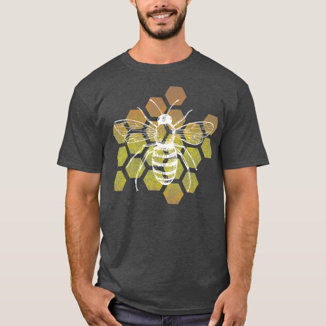 Biodlare som har drabbats av nedsatt honungskomb-å t shirt (Framsida)