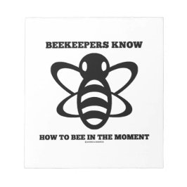 Biodlare vet hur de ska vara för tillfället (bin) anteckningsblock