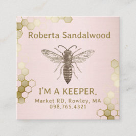 Biodlarens Affärskort är ett KEEPER Queen Bee Fyrkantigt Visitkort