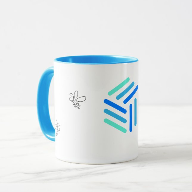Biodlarens blå Mugg (Framsida vänster)