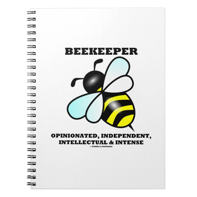 Biodlarens intellektuella åsikter om Oberoende Anteckningsbok Med Spiral (Framsidan)