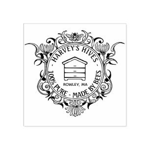 Biodlarens laboratorium Honeybee Ram med Hive Stämpel