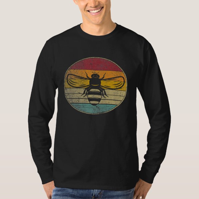 Biodlarens Spara Bees Queen Retro HonungsWhispere T Shirt (Framsida)