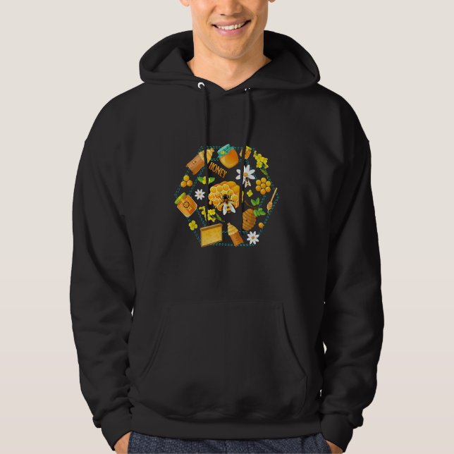 Biodlarhonungsbin Skapar Hoodie (Framsida)