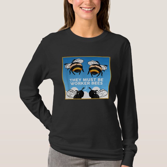 Biodlarnas medlemskap i arbetsbin för biodlare t shirt (Framsida)