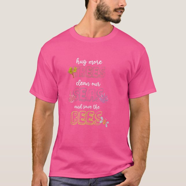 Biodlarnas Spara på växter och Träd bin 4 T Shirt (Framsida)