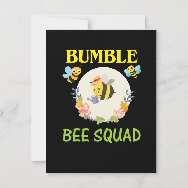 Biodling Art Humla Squad Anteckningskort (Framsida)