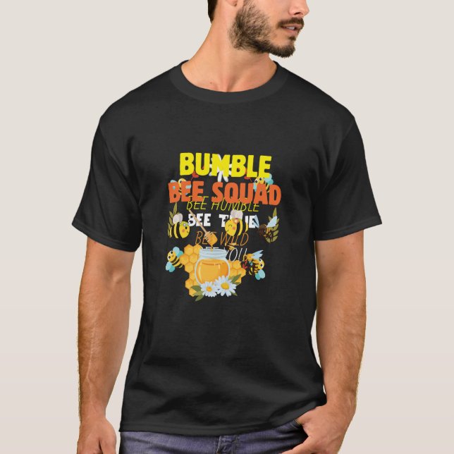 Biodling Art Humla Square 2 T Shirt (Framsida)