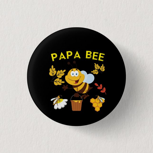 Biodling Art Pappa Bee Knapp (Framsida)