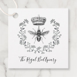 Biodling av biodling av biodlingsbin Krona Laurel Gåvor Etiketter