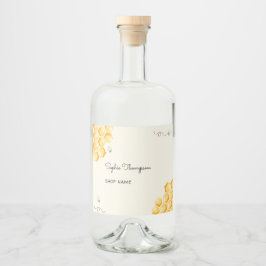 Biodling av honungsbin burk spritflaskor etikett