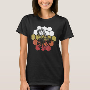 Biodling av honungsbiodlingsbin Beehive Vinta T Shirt