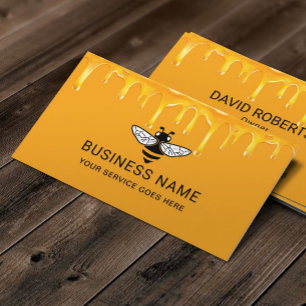 Biodling Biodling Honung Drivrutinen Guld Logotyp Visitkort