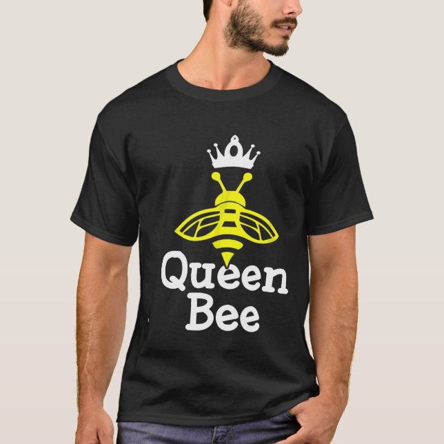 Biodling drottning Bee Biodling T Shirt (Framsida)