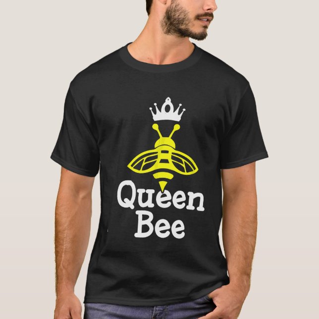 Biodling drottning Bee Biodling T Shirt (Framsida)