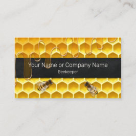 Biodling för biodling av honungskomb och honungsbi visitkort
