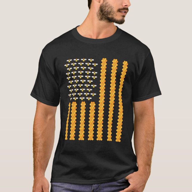 Biodling från amerikansk Flagga T Shirt (Framsida)