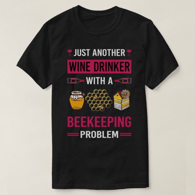 Biodling från vin Drinker biodling T Shirt (Design framsida)
