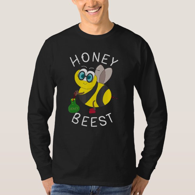 Biodling Honung Beest Bee T Shirt (Framsida)