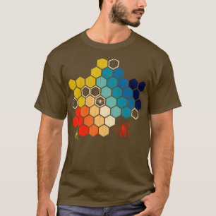 Biodling Honung Retro Vintage Honeycomb T Shirt