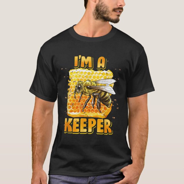 Biodling Im A Bee Keeper Bee bikupor T Shirt (Framsida)