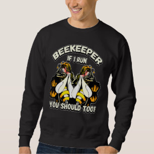 Biodling om jag Springa borde du också Lång Ärmad Tröja