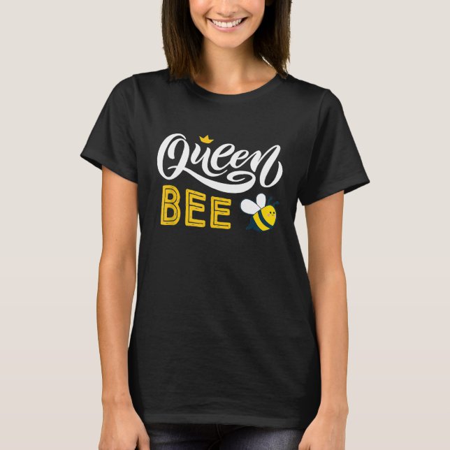 Biodling Queen Bee Cute Bees Honung Bee Bee T Shirt (Framsida)