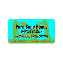 Biodling Silhouette Blue Personlig honey Burk