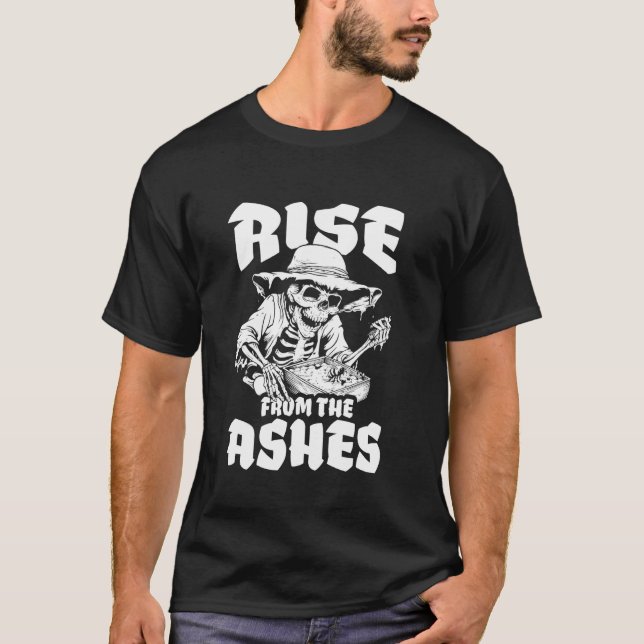 Biodling Skeleton Bee - Honeycomb Honungsbiodling T Shirt (Framsida)
