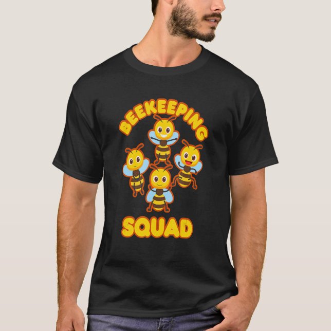 Biodling Squad Cute Bee Honung Nature Wildlife T Shirt (Framsida)