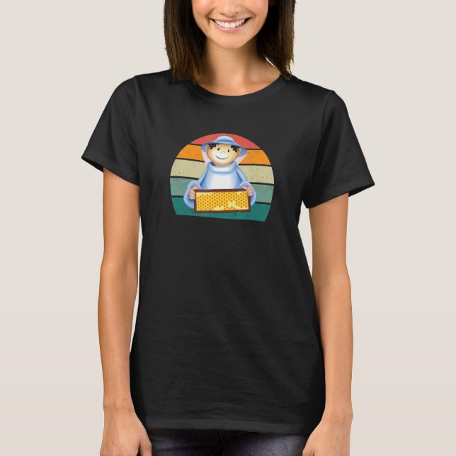 Biodlingsbin Beehive Honung Insekt ska skyddas T Shirt (Framsida)