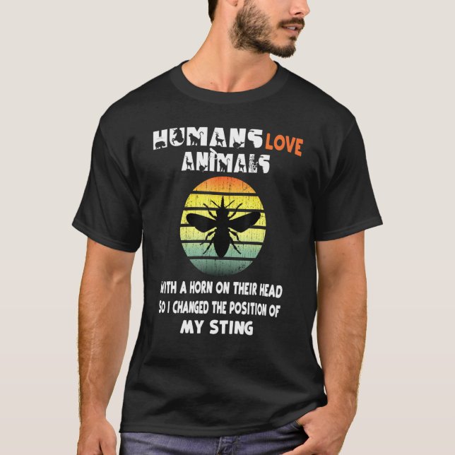 Biodlingsbin Maj Bee Apiolog Retro Biodlingsepe T Shirt (Framsida)