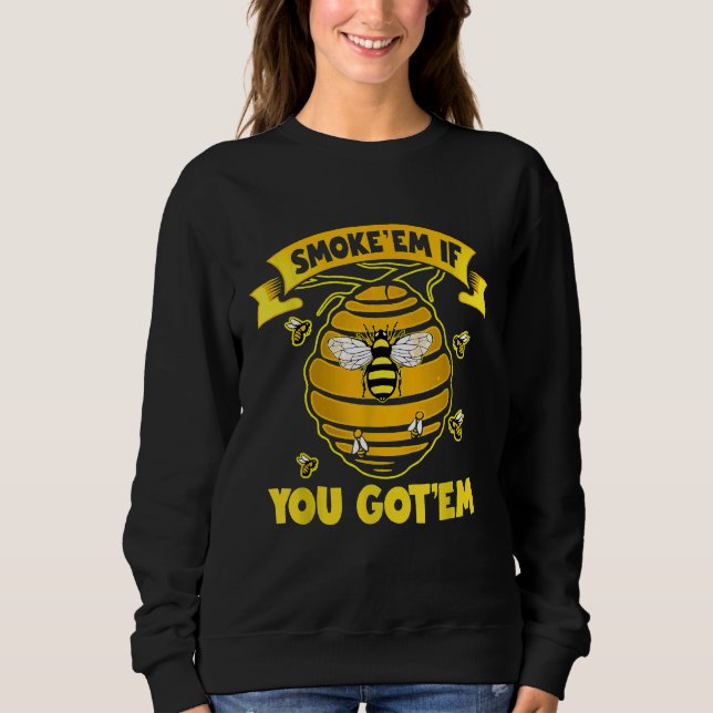 Biodlingsbin Puns biodlare Smoke T Shirt (Framsida)