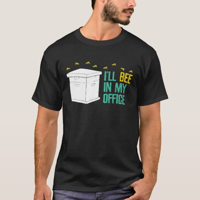 Biodlingsbiodlarbin på mitt kontor t shirt (Framsida)