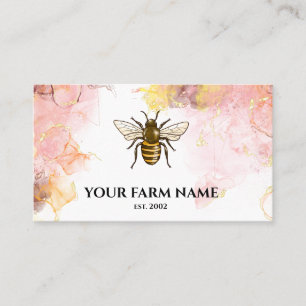 Biodlingsbiodlare Apiarist Honeybees Honeycomb Bu Visitkort