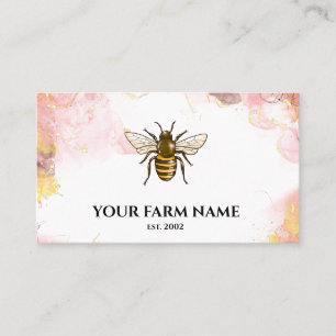 Biodlingsbiodlare Apiarist Honeybees Honeycomb Bu Visitkort