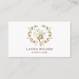 Biodlingsbiodlare Apiary Busin Blommigt för vatten Visitkort