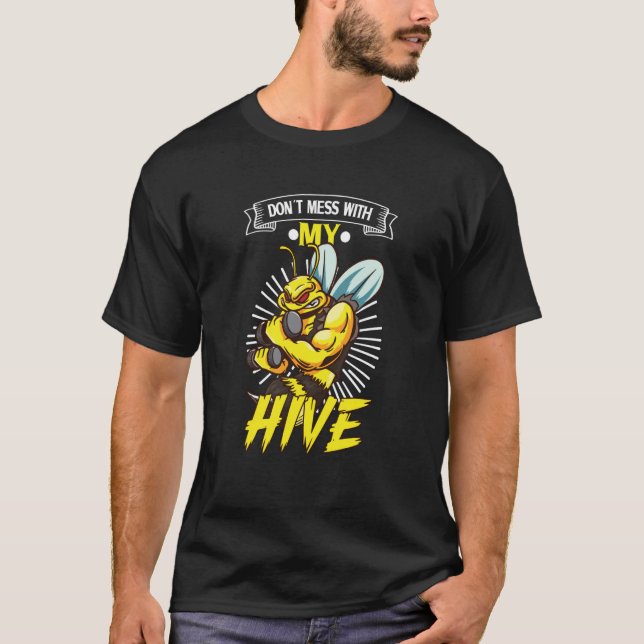 Biodlingsbiodlare för honungsbin Apiary Api T Shirt (Framsida)