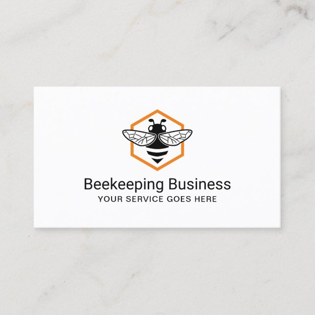Biodlingsbiodlarnas Logotyp Honungsbiodling Visitkort (Framsida)