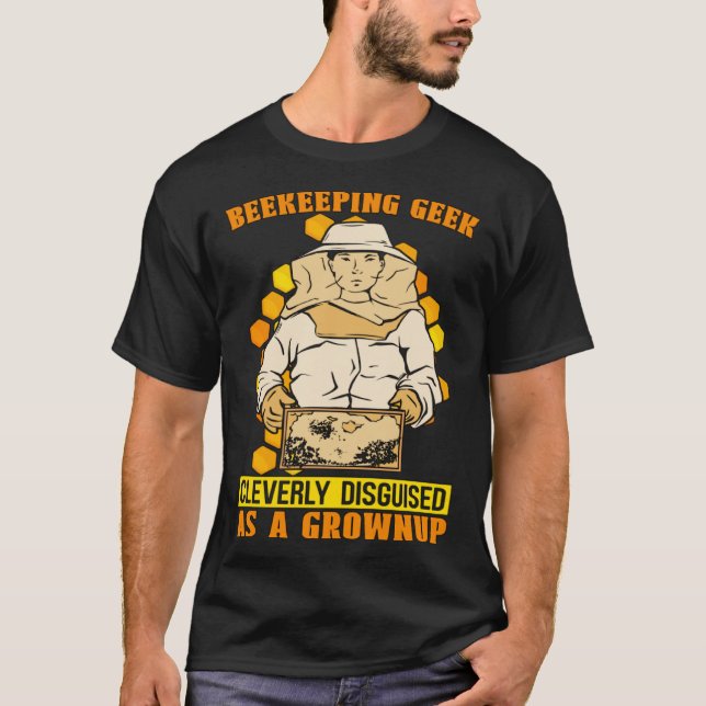 Biodlingsek, maskerad som honungsbin B T Shirt (Framsida)