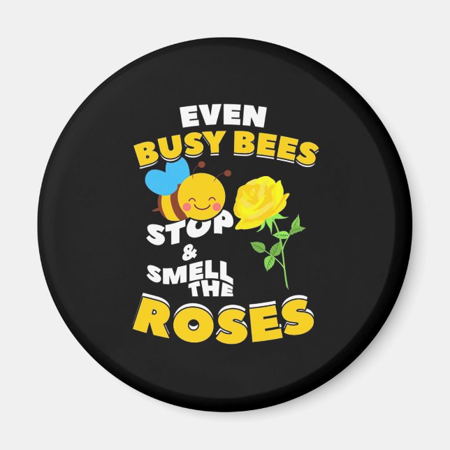 Biodlingsföretag Gift | Även Busy Bees Magnet (Framsidan)