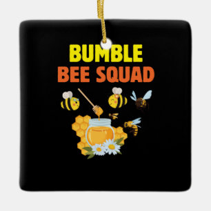 Biodlingsföretag Gift Humla Squad Family Julgransprydnad Keramik