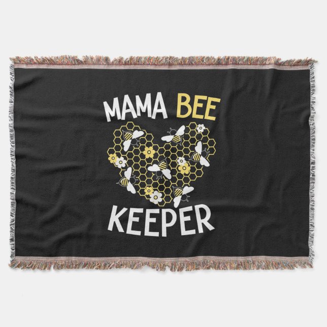 Biodlingsföretag Gift | Mamma Bee Keeper Filt (Framsidan)