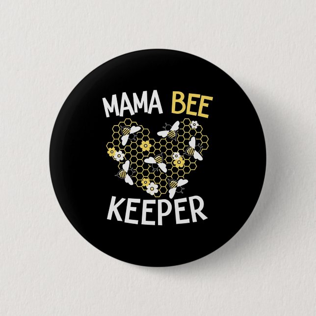 Biodlingsföretag Gift | Mamma Bee Keeper Knapp (Framsida)