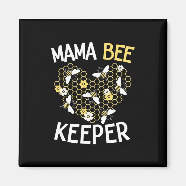 Biodlingsföretag Gift | Mamma Bee Keeper Magnet (Framsidan)