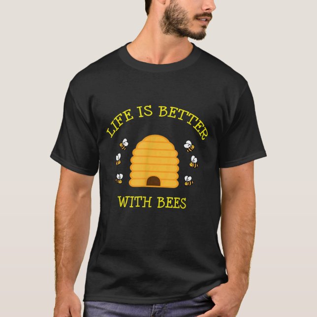 Biodlingsliv är bättre med biodlare 1 t shirt (Framsida)