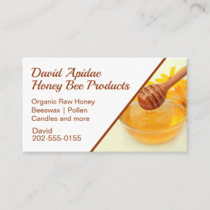 Biodlingsprodukter för honungsbin visitkort